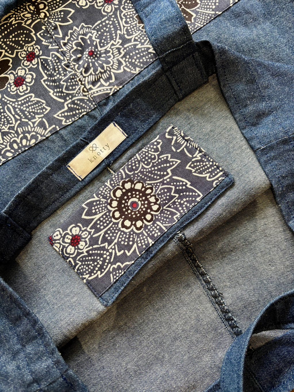 Upcycled Series: Batik & Blue