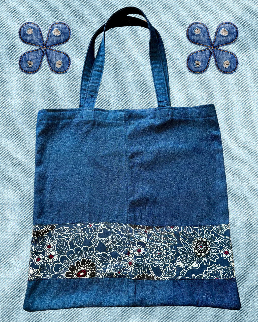Upcycled Series: Batik & Blue